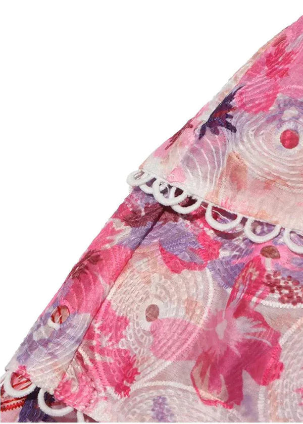 Cecilia - Strapless Floral Dress