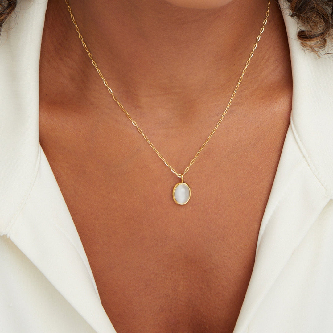 White opal necklace