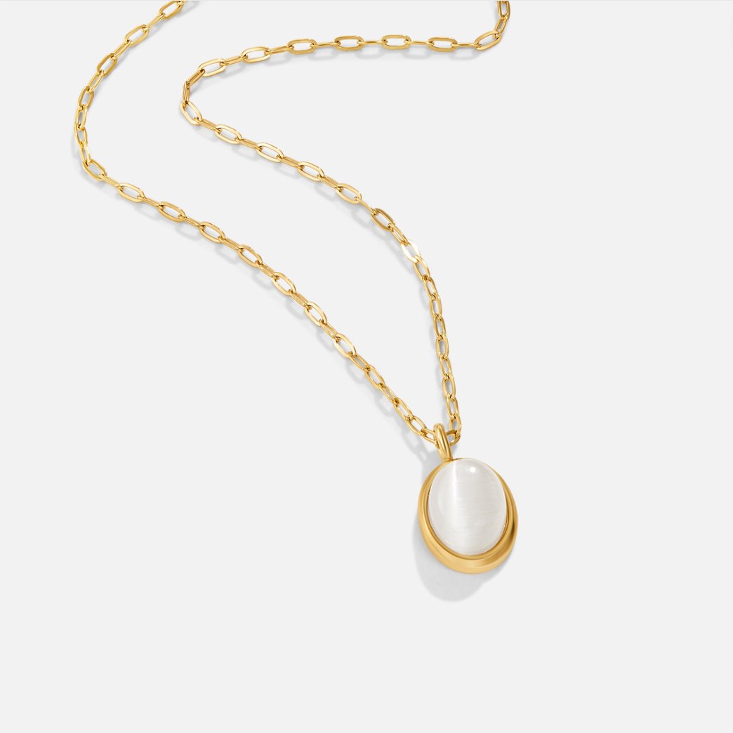 White opal necklace